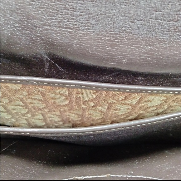 Vintage Christian Dior Hand Bag Brown Canvas - Picture 5 of 9